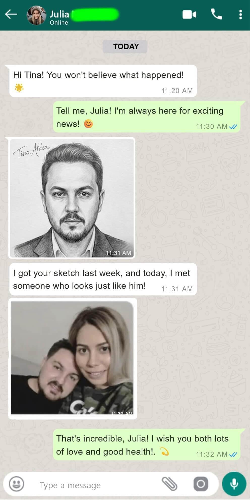 Client message from Julia