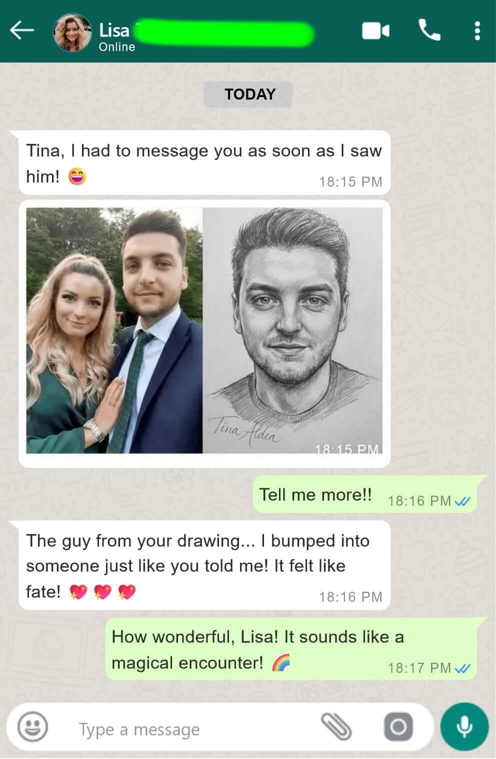 Client message from Lisa